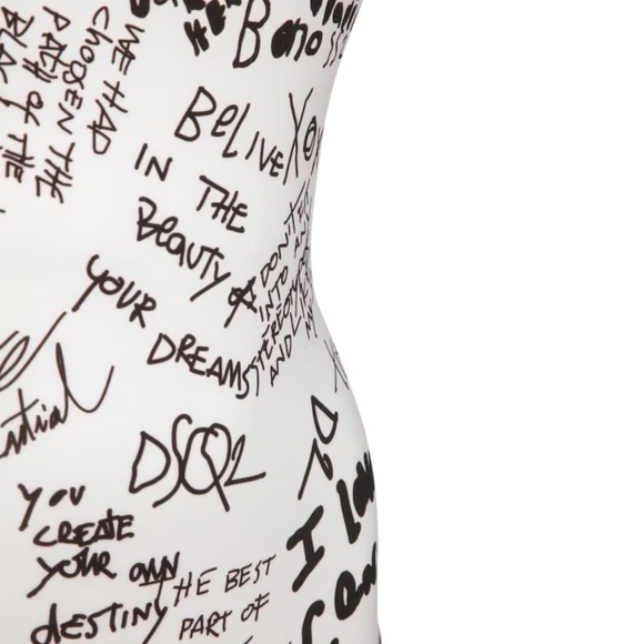 Dsquared2 Logo print one piece swimsuit size 2 - Picture 3 of 8